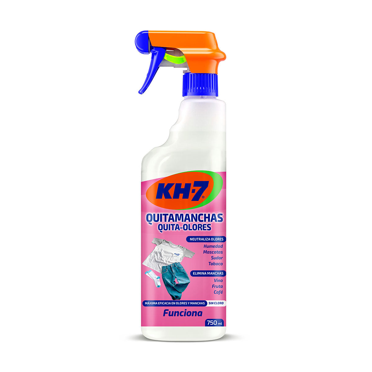 Quitamanchas y Olores Oxy para Ropa y Telas KH-7 750ml con pulverizador
