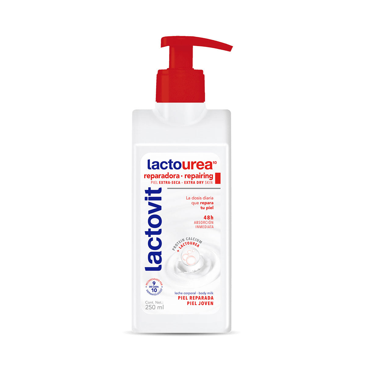 Loción corporal reparadora piel seca - extra seca Lactourea Lactovit 250 ml