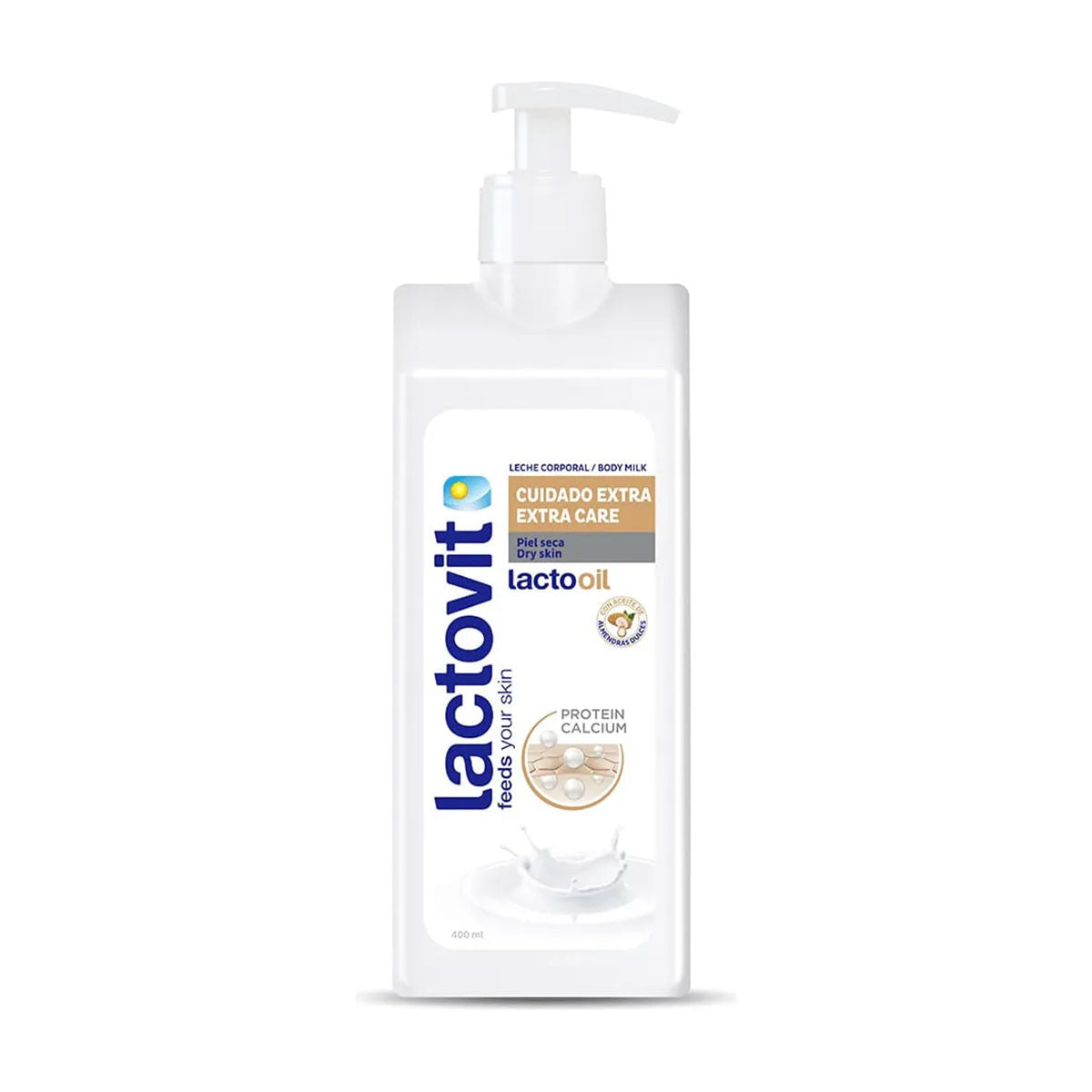 Loción corporal cuidado extra piel seca Lactooil Lactovit 400 ml