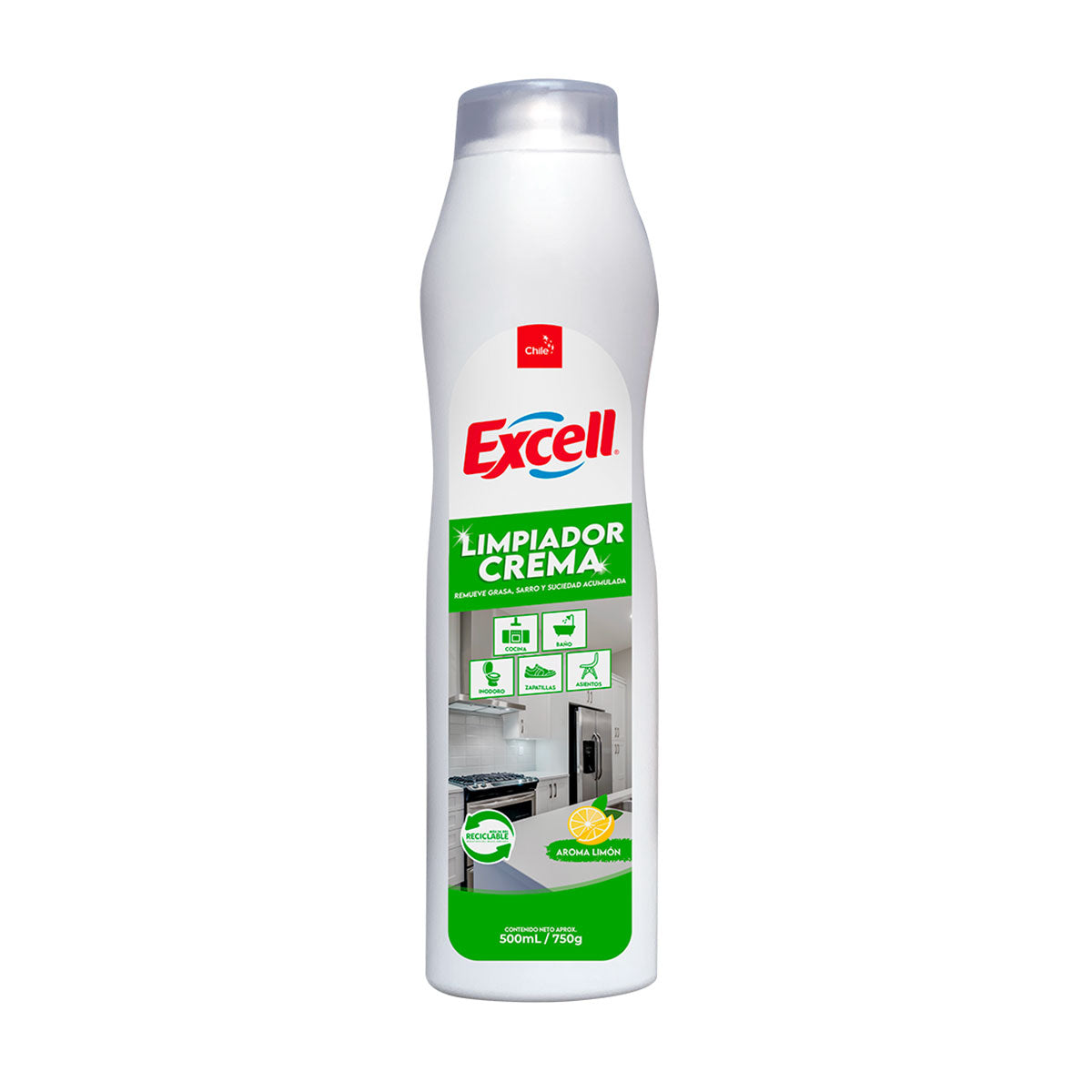 Limpiador crema aroma limón Excell 500 ml