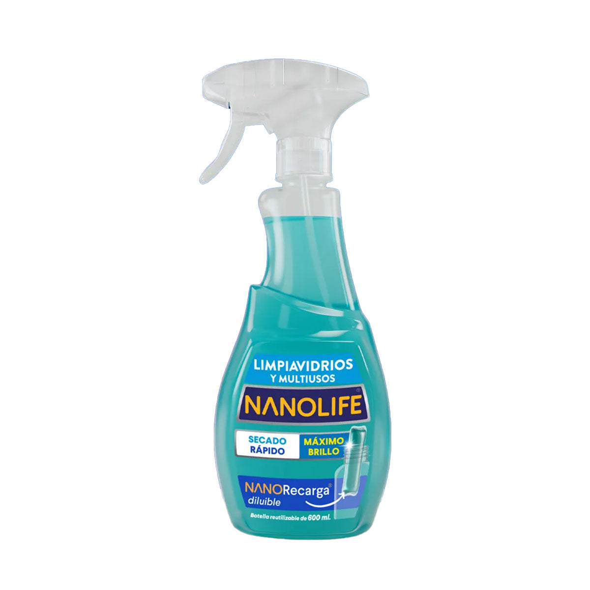 Limpiavidrios multiusos aroma manzana 600 ml Nanolife 🇨🇱🍃 Producto Chileno Sustentable