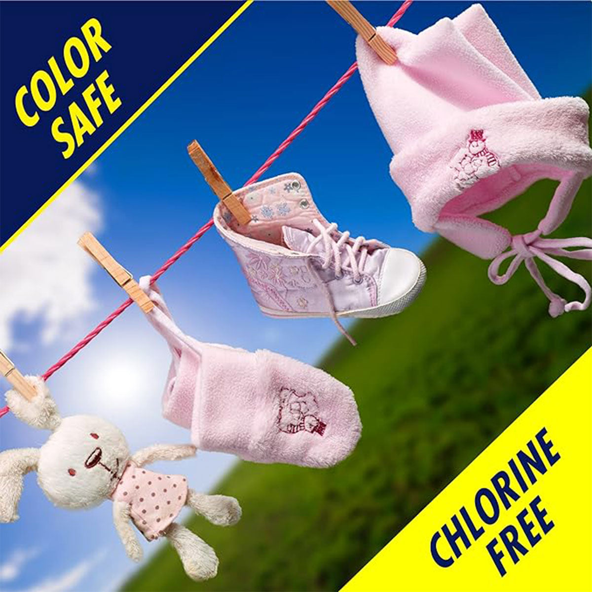 Quitamanchas para Ropa y Juguetes de Bebé en Polvo sin Cloro OxiClean 1,37 kg