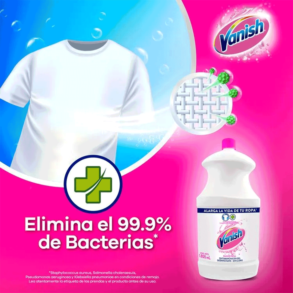 Quitamanchas Ropa Blanca en Gel Vanish 3,8 litros