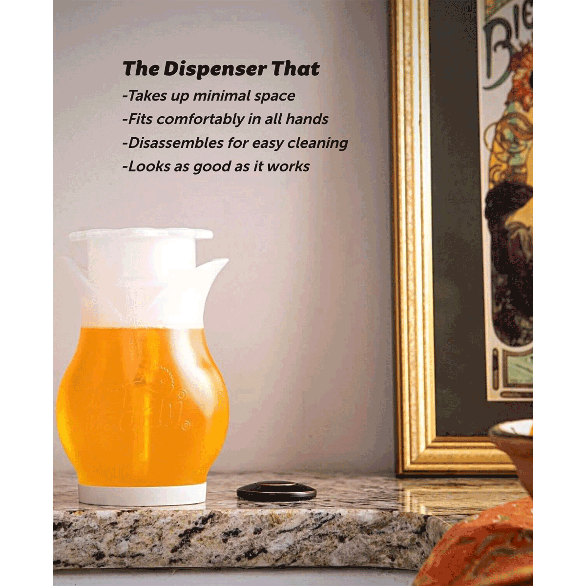 Soap Daddy, Dispensador de Jabón y Detergente Scrub Daddy, la esponja favorita de USA, 1 unidad