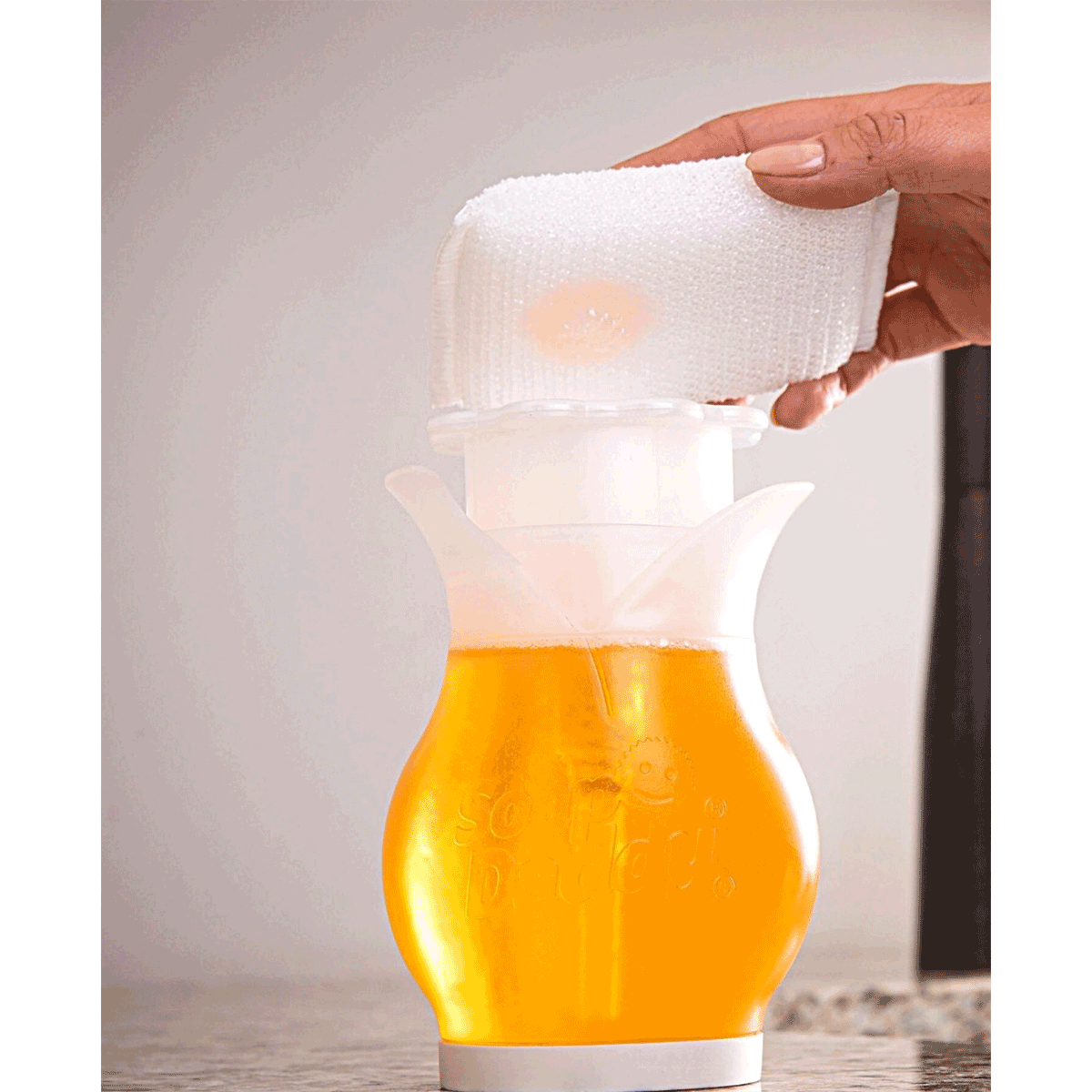 Soap Daddy, Dispensador de Jabón y Detergente Scrub Daddy, la esponja favorita de USA, 1 unidad