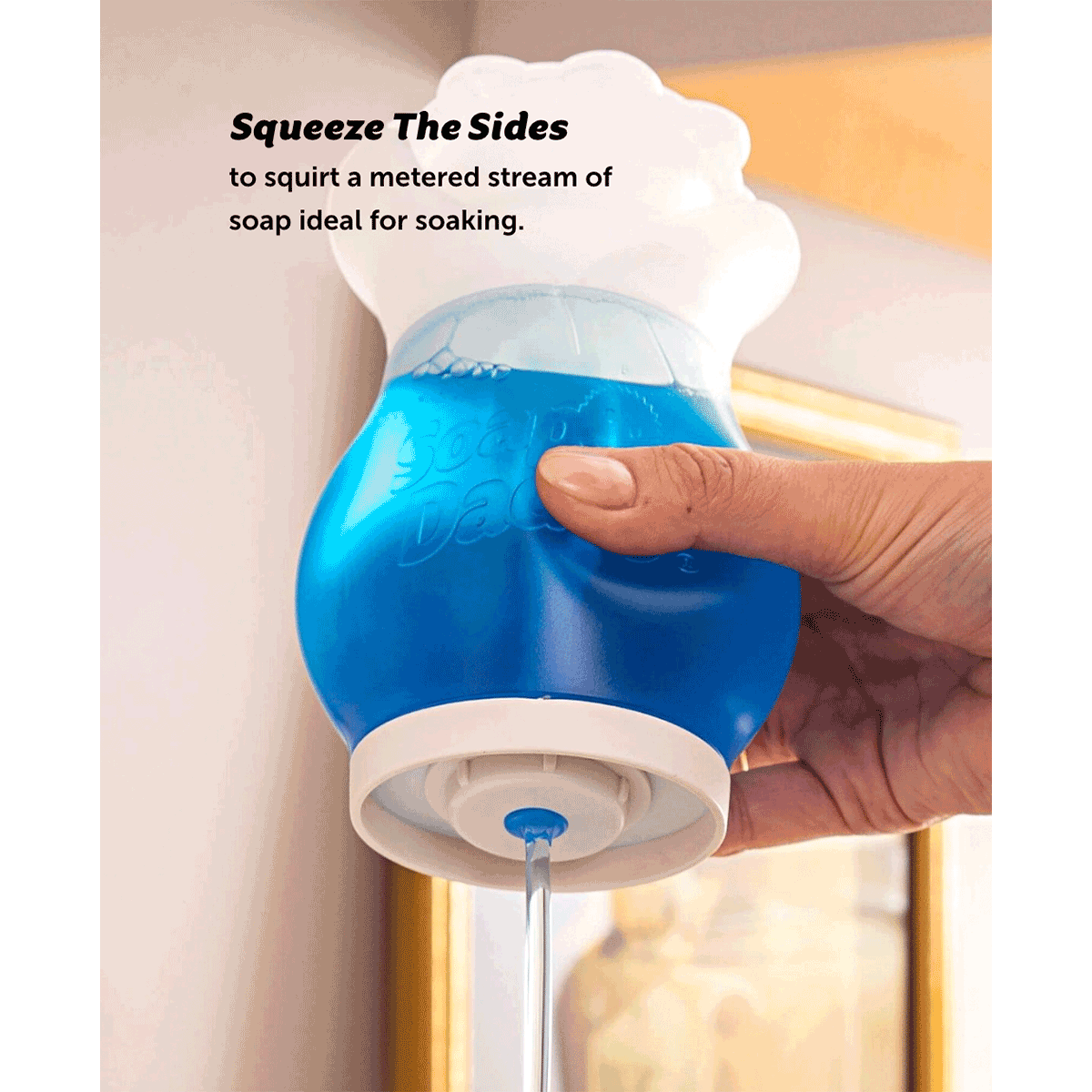 Soap Daddy, Dispensador de Jabón y Detergente Scrub Daddy, la esponja favorita de USA, 1 unidad