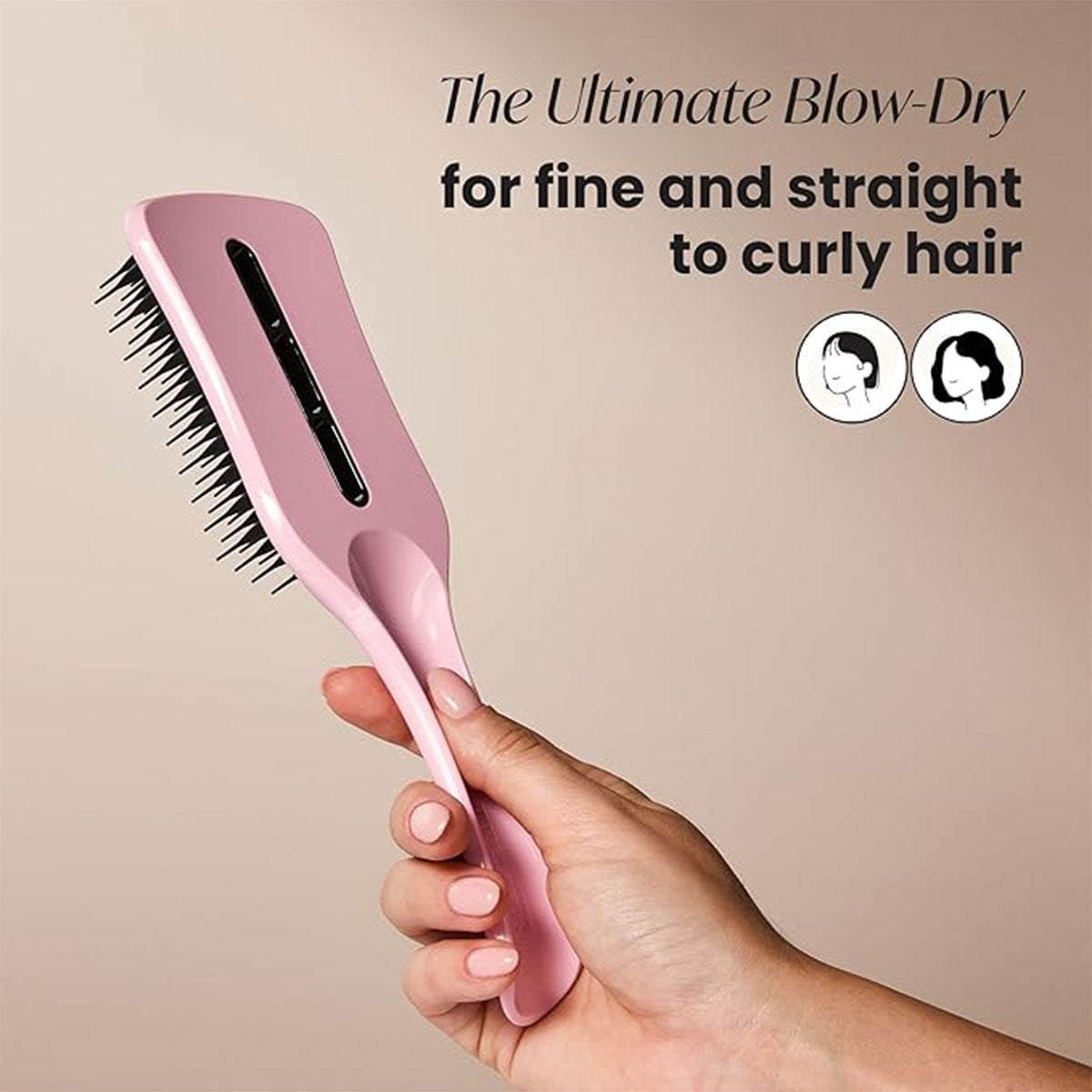 Cepillo de Pelo Easy Dry & Go Vented Hairbrush Straight - Wavy Tickled Pink Tangle Teezer