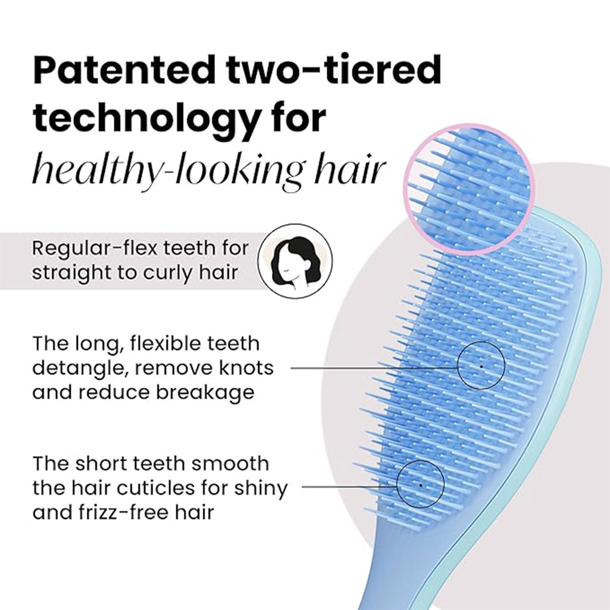 Cepillo de Pelo The Ultimate Detangler - Denim Blues Tangle Teezer (1 unidad)