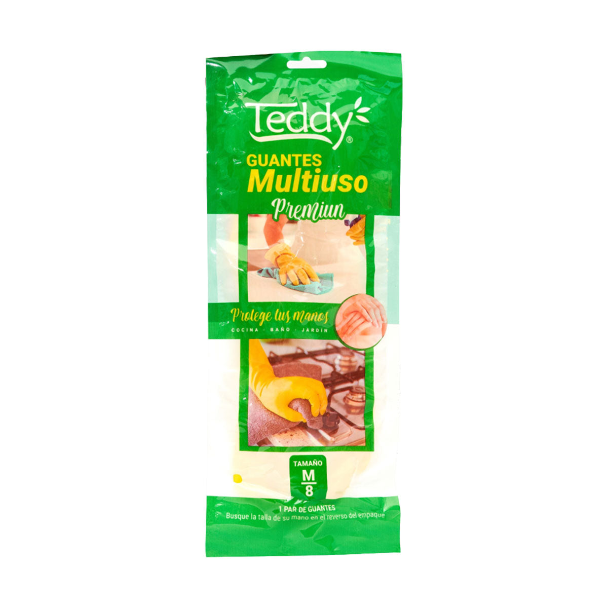 Guantes Multiuso de Látex Teddy Talla M