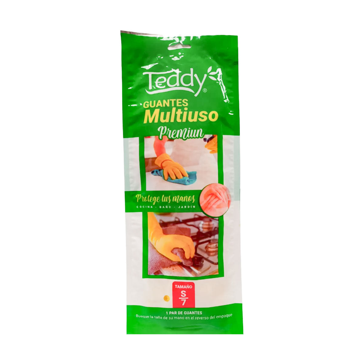 Guantes Multiuso de Látex Teddy Talla S