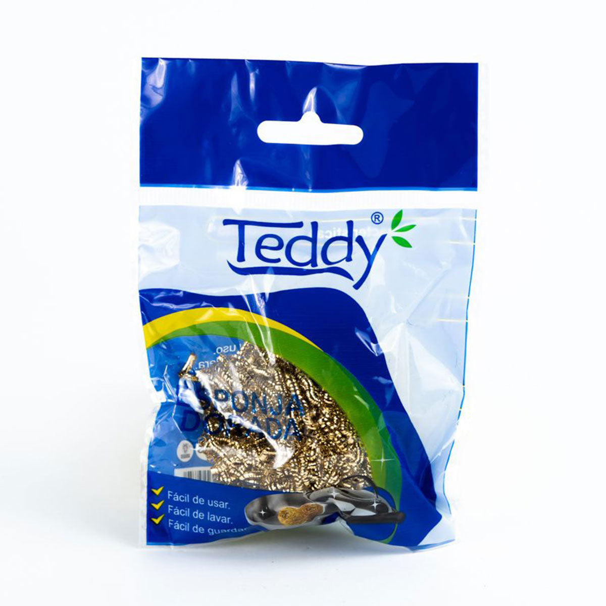 Pack de Esponja Metálica Virutilla Dorada Inoxidable 15 gr Teddy 2x $990