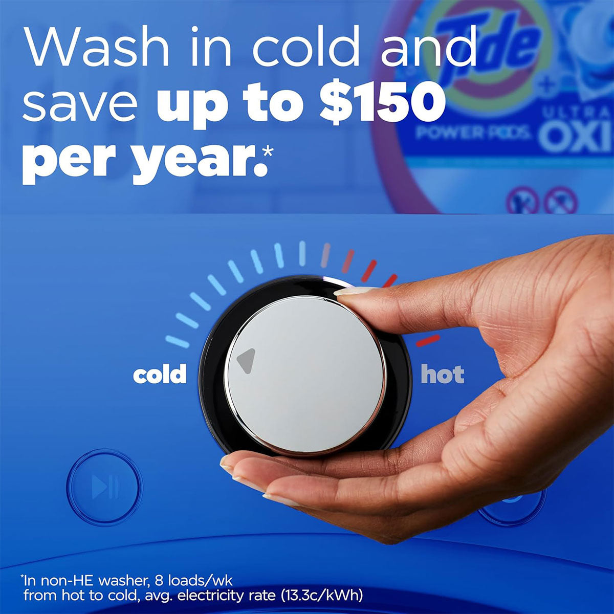 Detergente para ropa en Cápsulas de Doble Tamaño Tide Ultra Oxi Power Pods with Odor Defense (18 cápsulas XL)