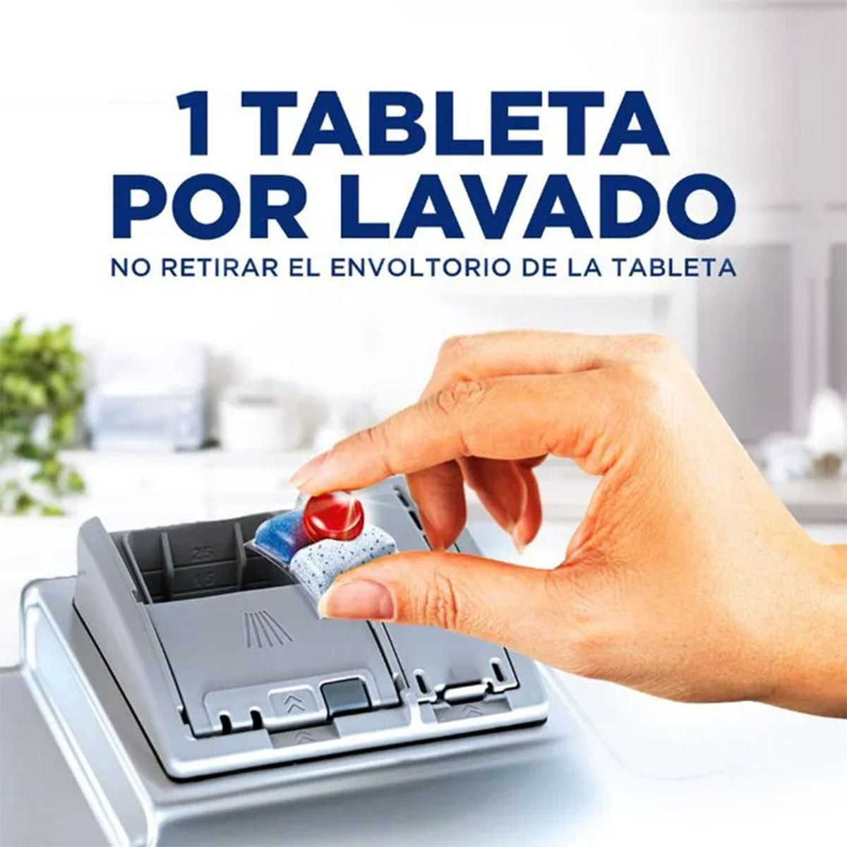 Detergente lavavajillas en Tabletas Powerball Quantum All in 1 Finish (15 unidades)