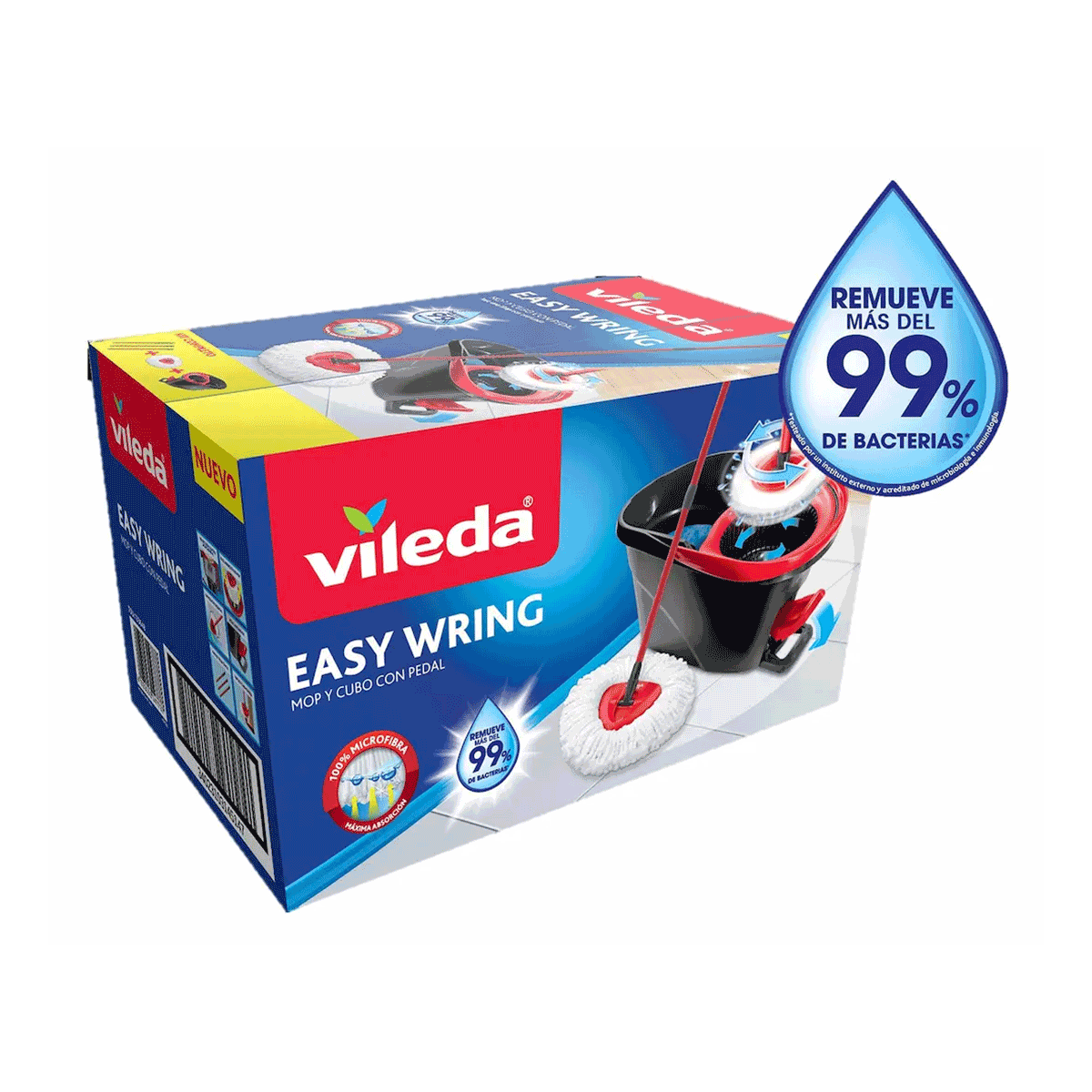 Mopa y Balde con pedal Easy Wring & Clean Vileda (1 set)