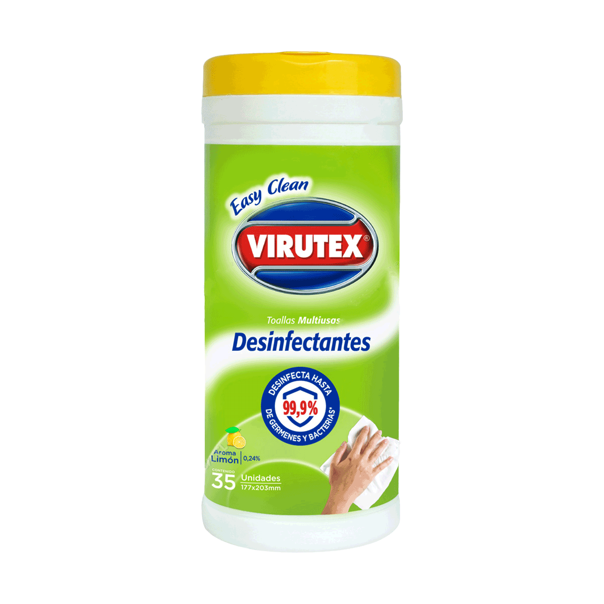 Toallitas Desinfectantes Húmedas de Limpieza Multiuso Virutex (35 unidades)