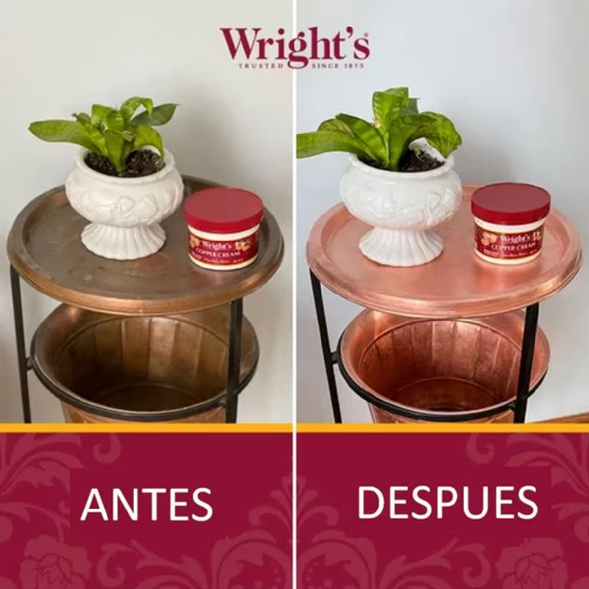 Crema Restauradora de Cobre Wright's 227 gr