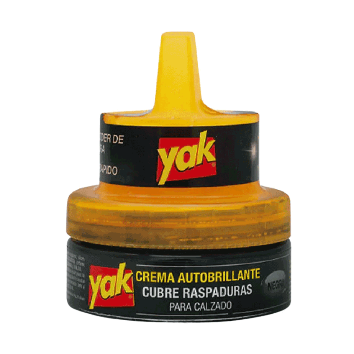 Crema Autobrillante Cubre Raspaduras Para Calzado Negro Yak 45 ml
