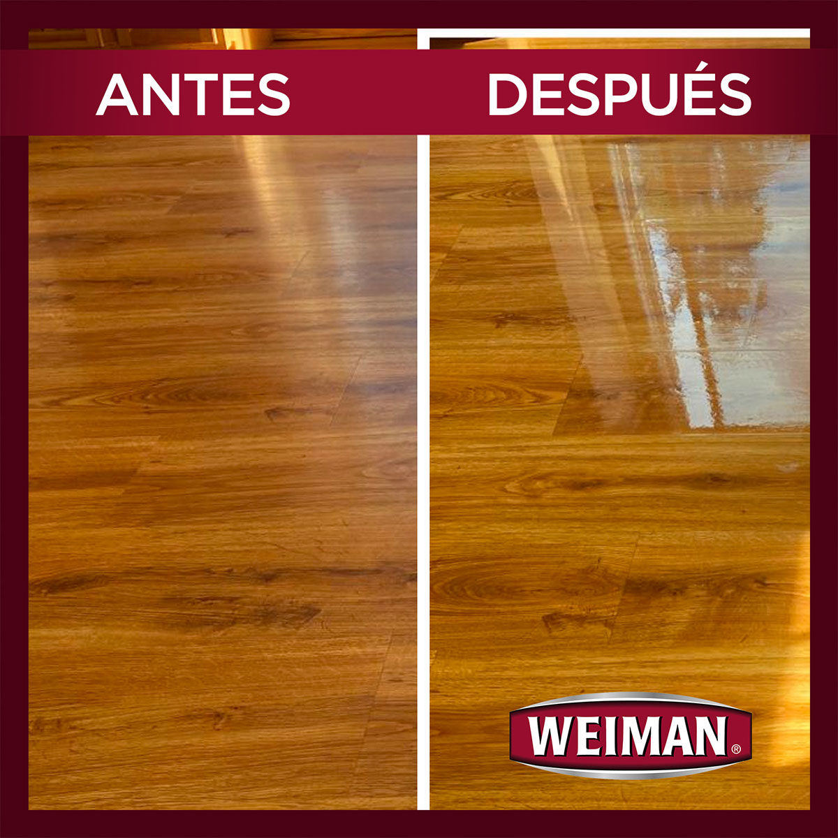 Pulidor y Abrillantador para Piso de Madera Weiman 946 ml