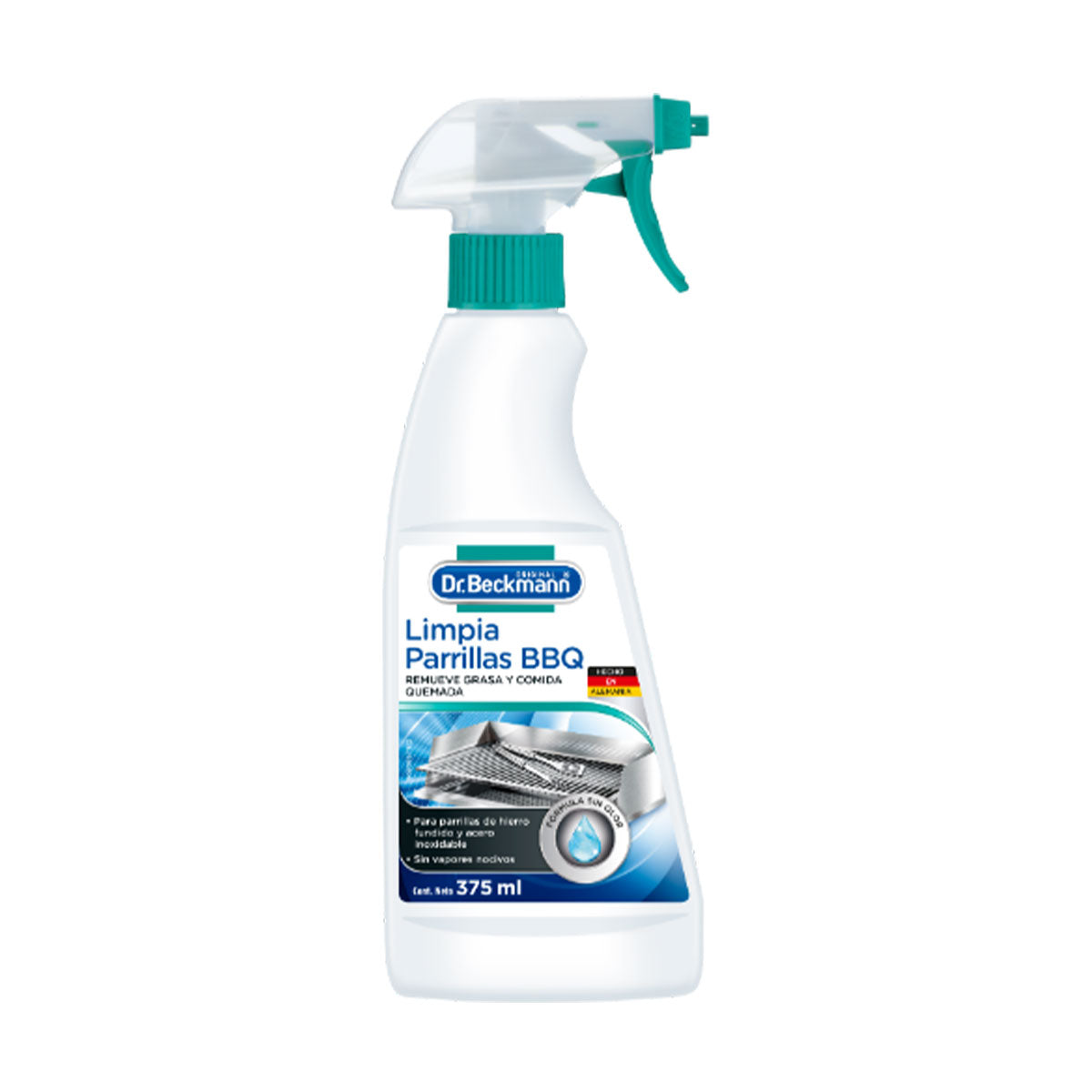 Limpia Parrillas BBQ 375 ml Dr. Beckmann. Producto Alemán Sustentable
