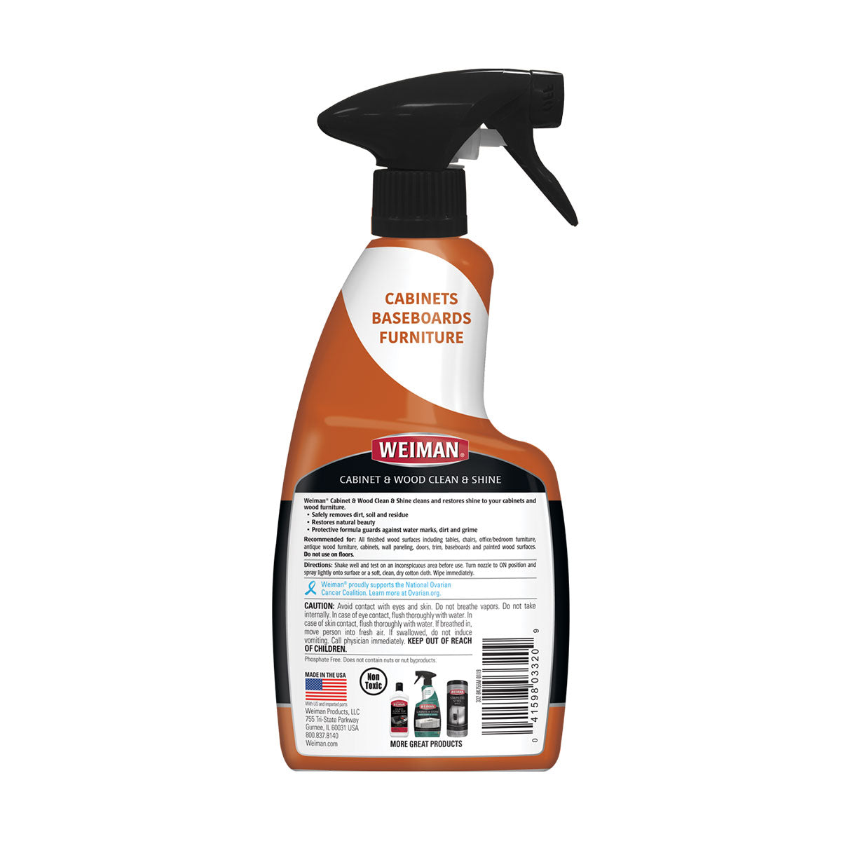 Limpiador y Abrillantador para Muebles de Madera con Gatillo Weiman 473 ml