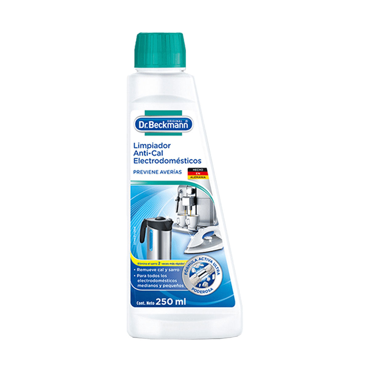 Limpiador Anti-Cal Electrodomésticos 250 ml Dr. Beckmann. Producto Alemán Sustentable