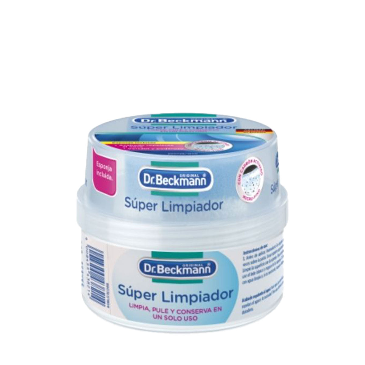 Súper Limpiador para interiores y exteriores acabado repelente al agua 300 gr Dr. Beckmann. Producto Alemán Sustentable