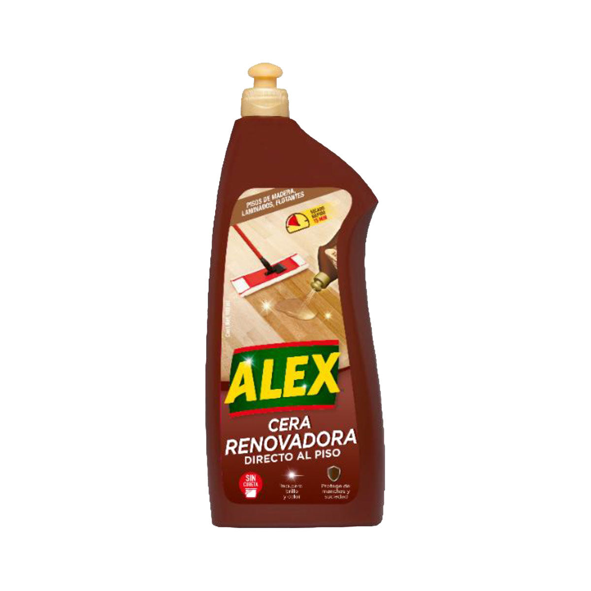 Cera Renovadora Pisos de Madera Directo al Piso Alex 900 ml