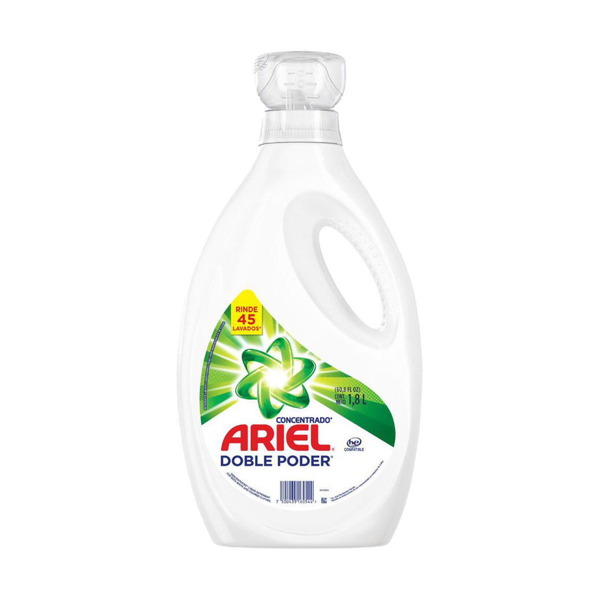 Detergente líquido Ariel Doble Poder 1,8 lts
