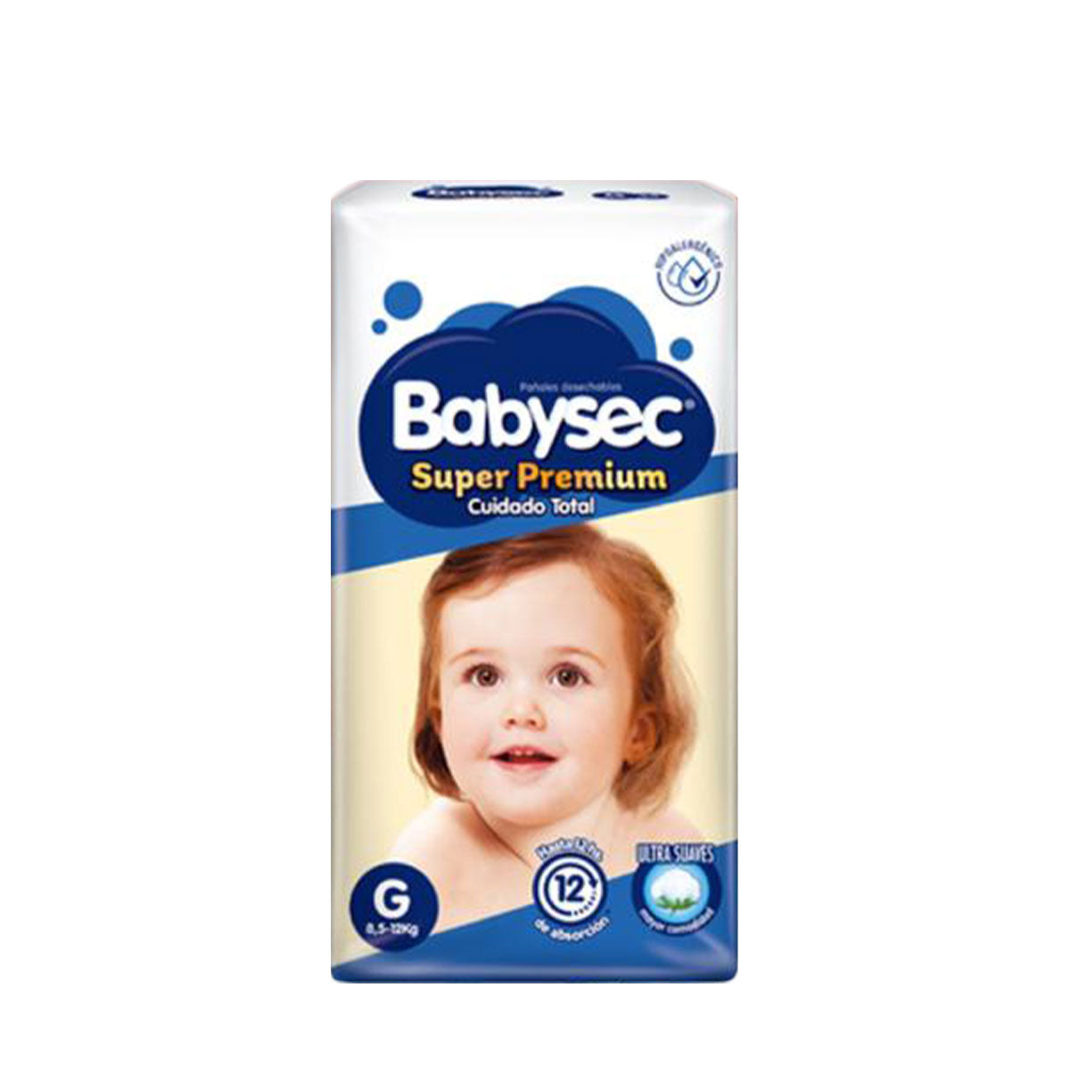 Pañales Babysec Súper Premium G (144 unidades)
