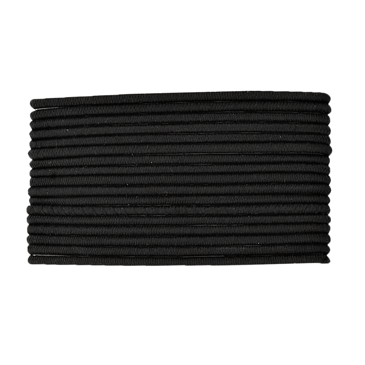 Colets Revlon Black Medium Braided Elastics Línea Essentials (18 unidades)