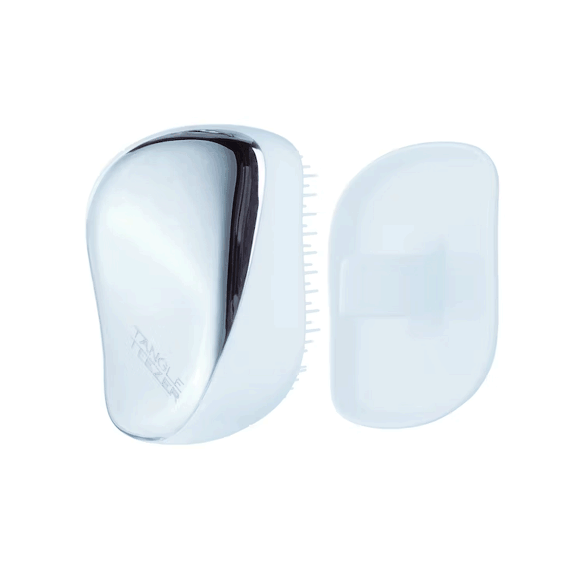 Cepillo de Pelo Compact Styler Baby Blue Chrome Tangle Teezer