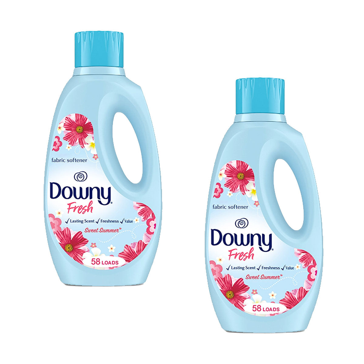 Pack Suavizante de ropa Downy Fresh aroma Sweet Summer 1,48 lts 2x $12.990