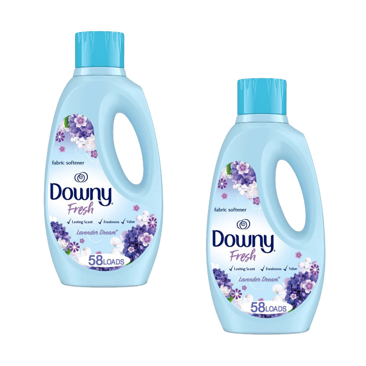 Pack Suavizante de ropa Downy Fresh aroma Lavender Dream 1,48 lts 2x $12.990