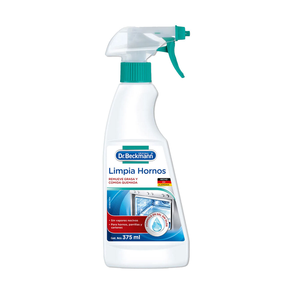 Gel Activo Limpiador De Hornos 375 ml Dr. Beckmann. Producto Alemán Sustentable
