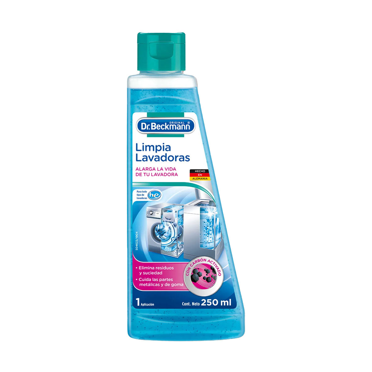 Limpiador y Cuidador de Lavadoras 250 ml Dr. Beckmann. Producto Alemán Sustentable