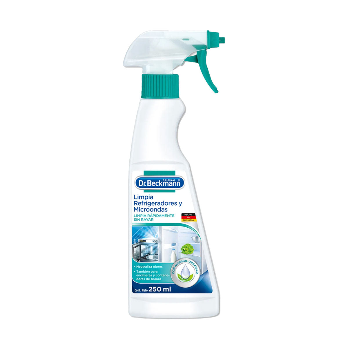 Limpiador de Refrigerador y Microondas 250 ml Dr. Beckmann. Producto Alemán Sustentable