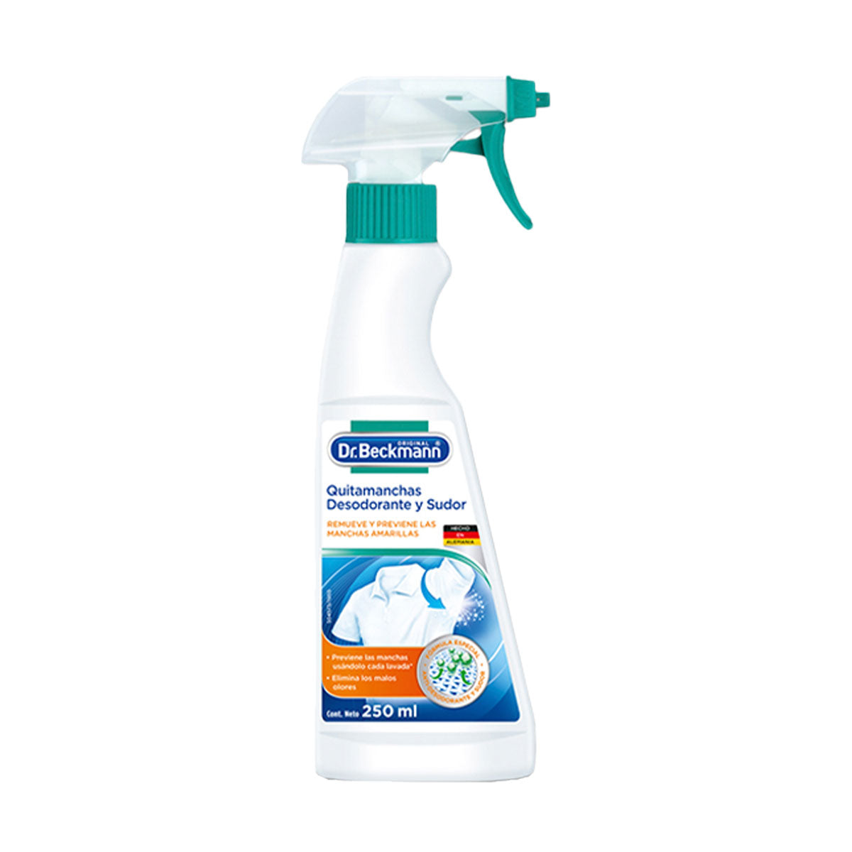 Quitamanchas de Desodorante y Sudor en Spray 250 ml Dr. Beckmann. Producto Alemán Sustentable