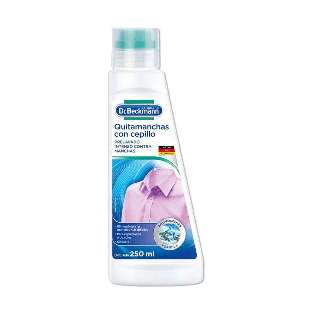 Quitamanchas para Ropa Pre-Lavado con Cepillo o en Spray 250 ml Dr. Beckmann. Producto Alemán Sustentable