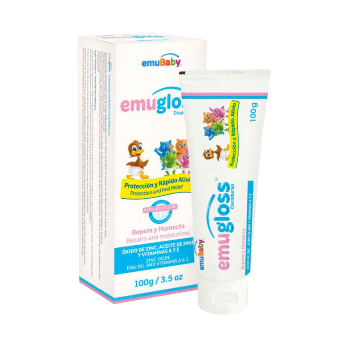 Pomada protectura y humectante coceduras para bebés Emugloss 100 gr