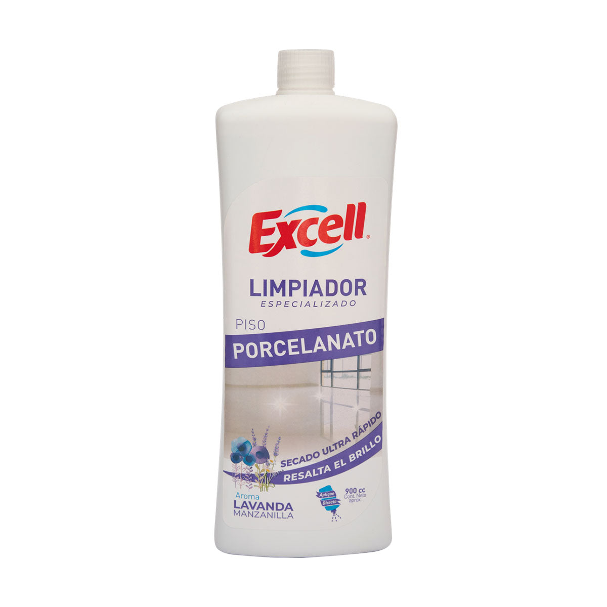 Limpiador de pisos Porcelanato aroma Lavanda Manzanilla Excell 900 cc