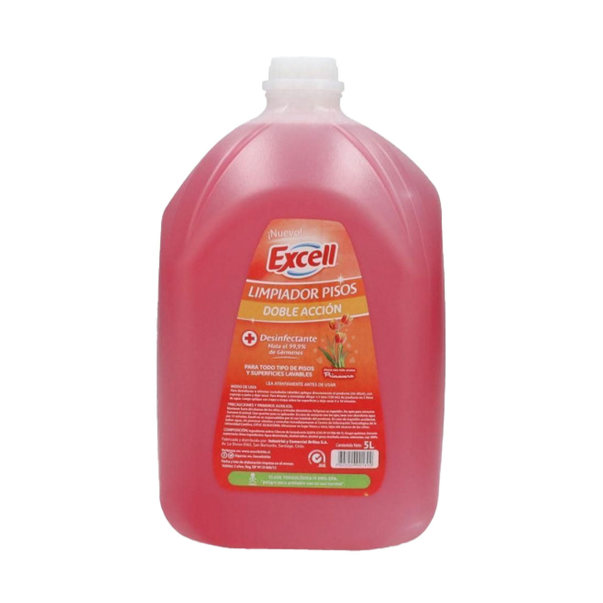 Limpiapisos con Desinfectante Aroma Primavera Excell 5 litros