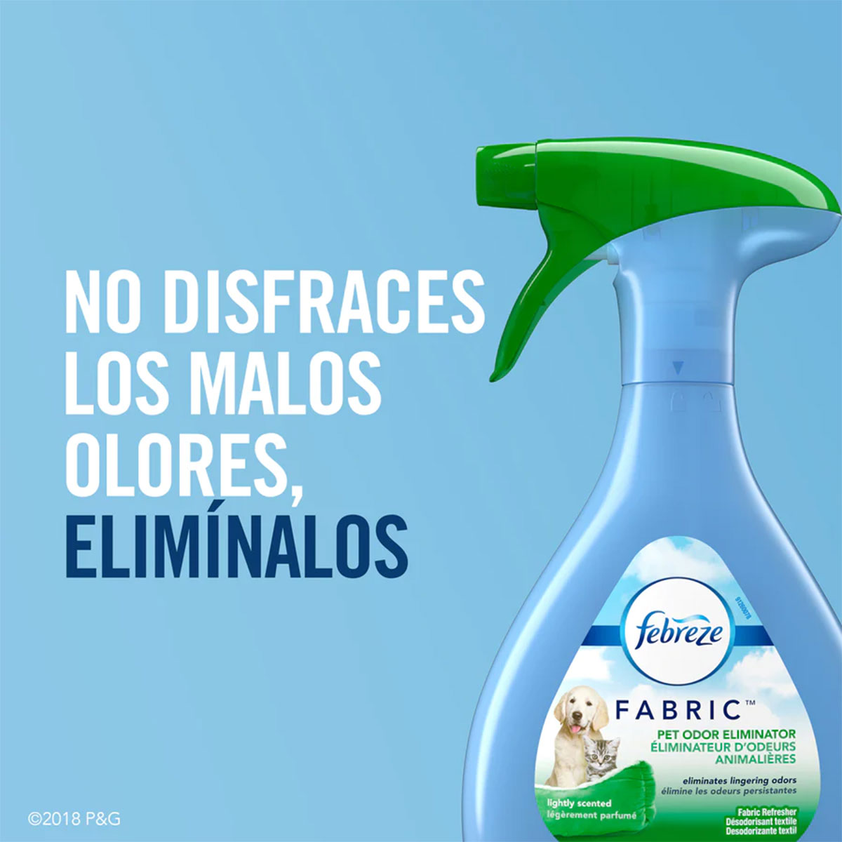 Eliminador de olor Mascotas y aromatizantes de telas Febreze 438 cc