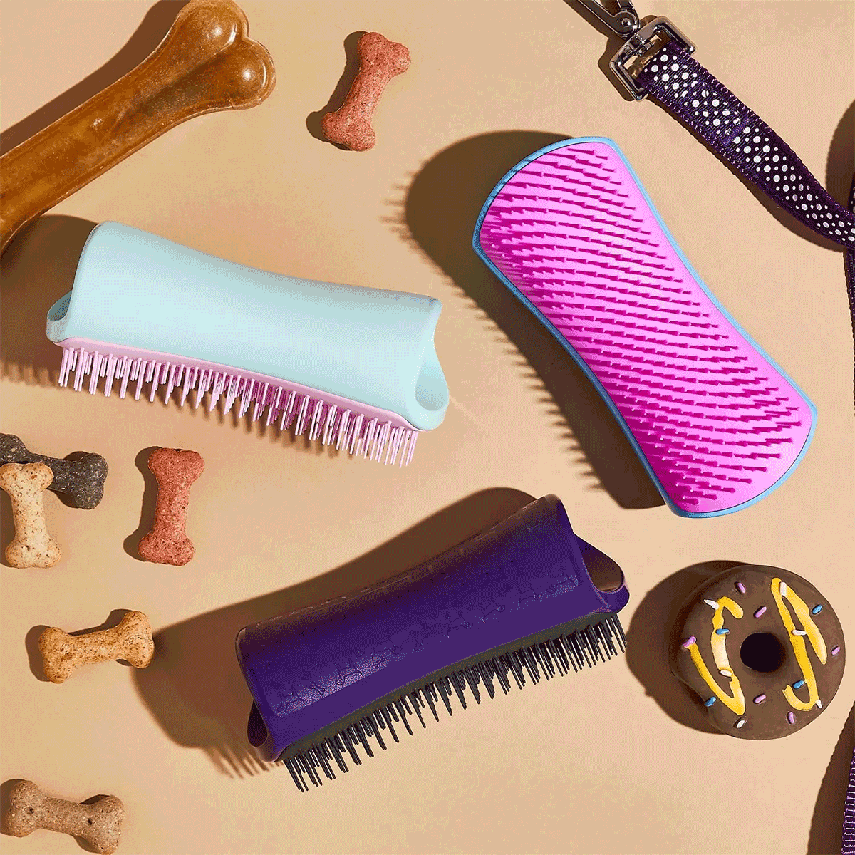 Cepillo Pelaje Perros Razas Pequeñas Azul Celeste Pet Teezer (1 unidad)