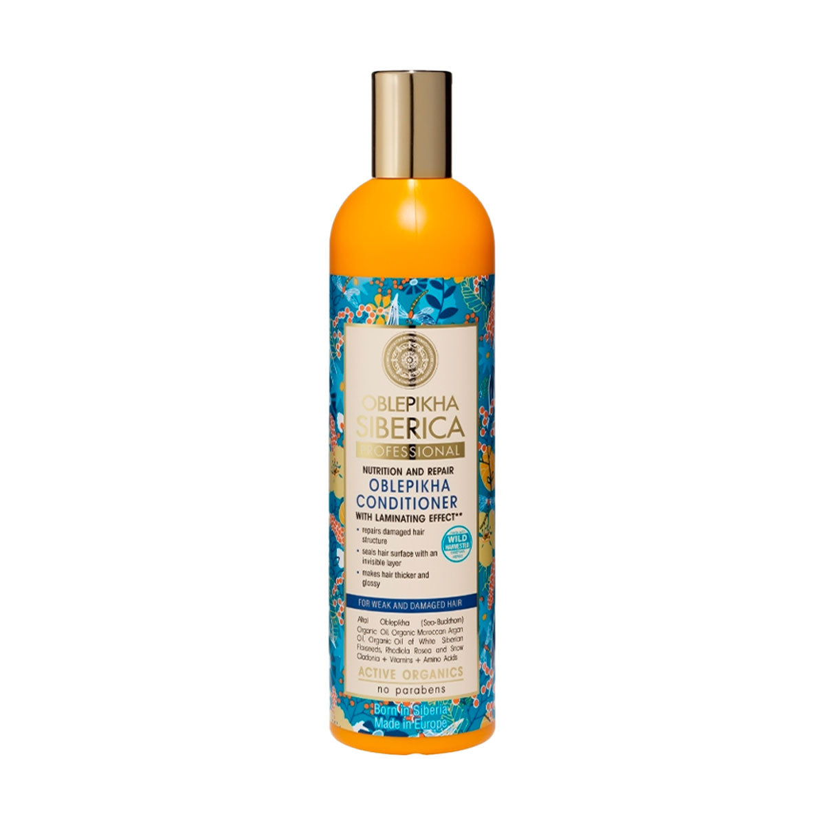 Acondicionador cabello Débil y Dañado Espino Amarillo Oblepikha Natura Siberica 400 ml 🍃 Producto Ecológico