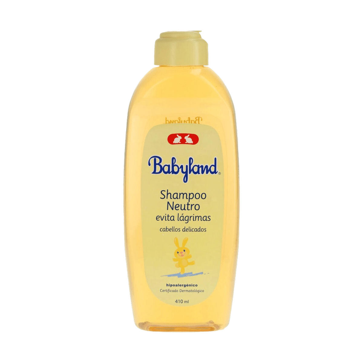 Shampoo neutro hipoalargénico cabellos delicados Babyland 410 ml