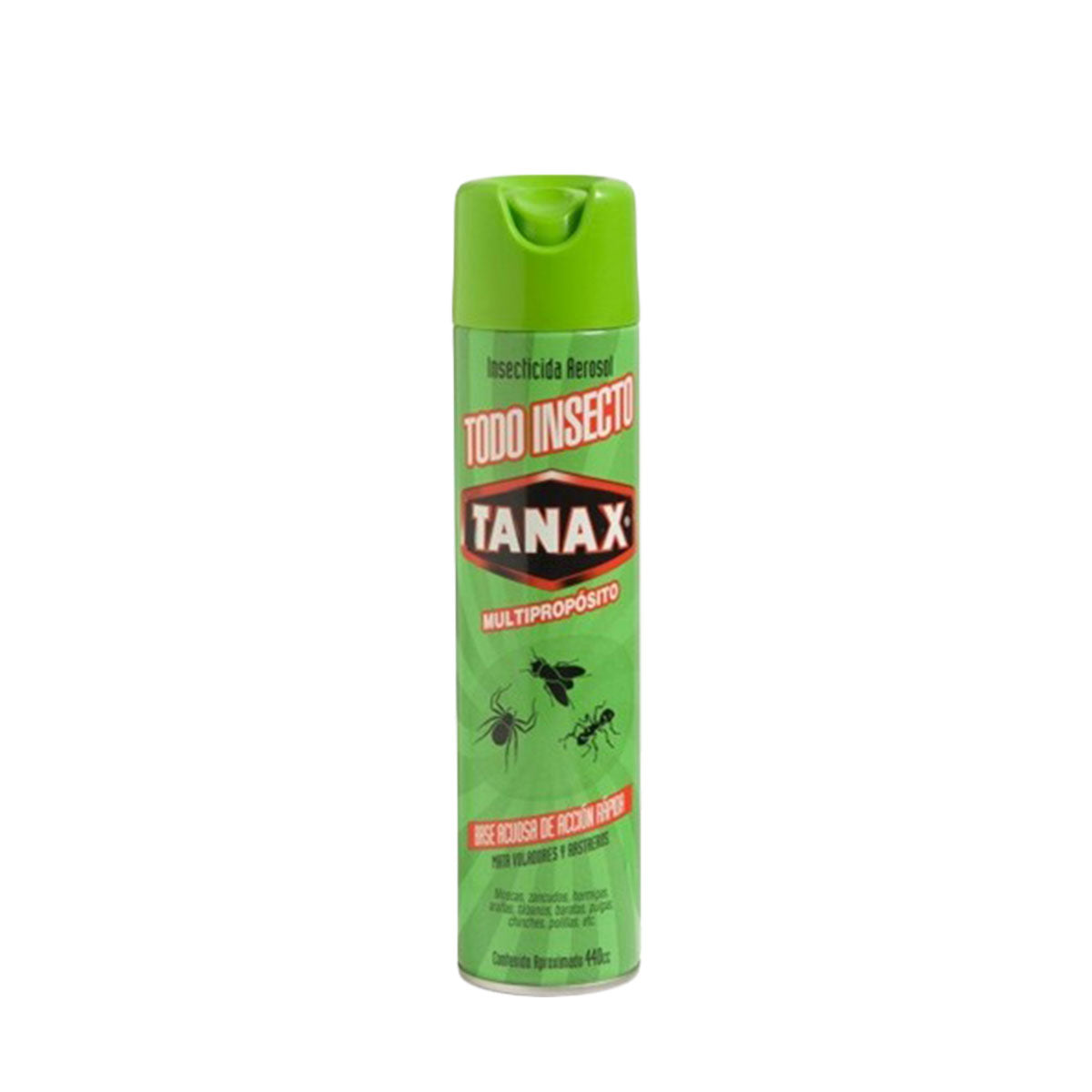 Insecticida en Aerosol Tanax Todo Insecto Multipropósito Base Agua 440 cc