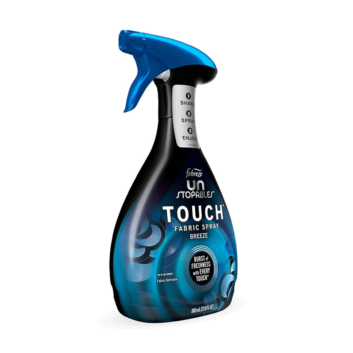 Aromatizante de telas Febreze Unstopables Touch Fabric Spray Aroma Breeze 800 cc