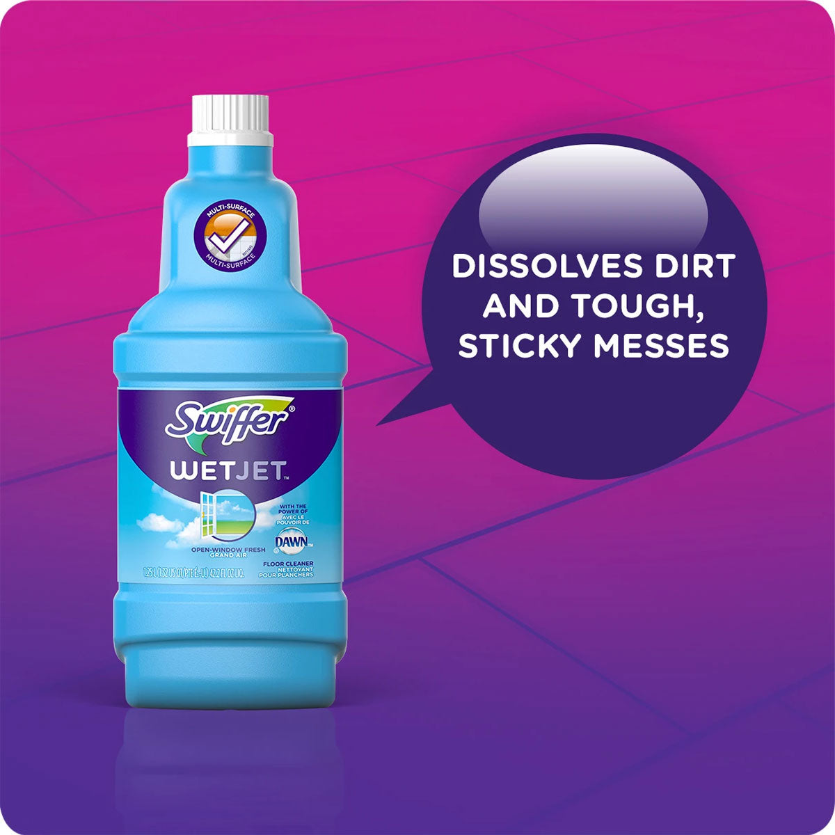 Recarga Limpiador Líquido para Mopa Kit de Limpieza WetJet™ Aroma Fresh 1,25 lt | Swiffer