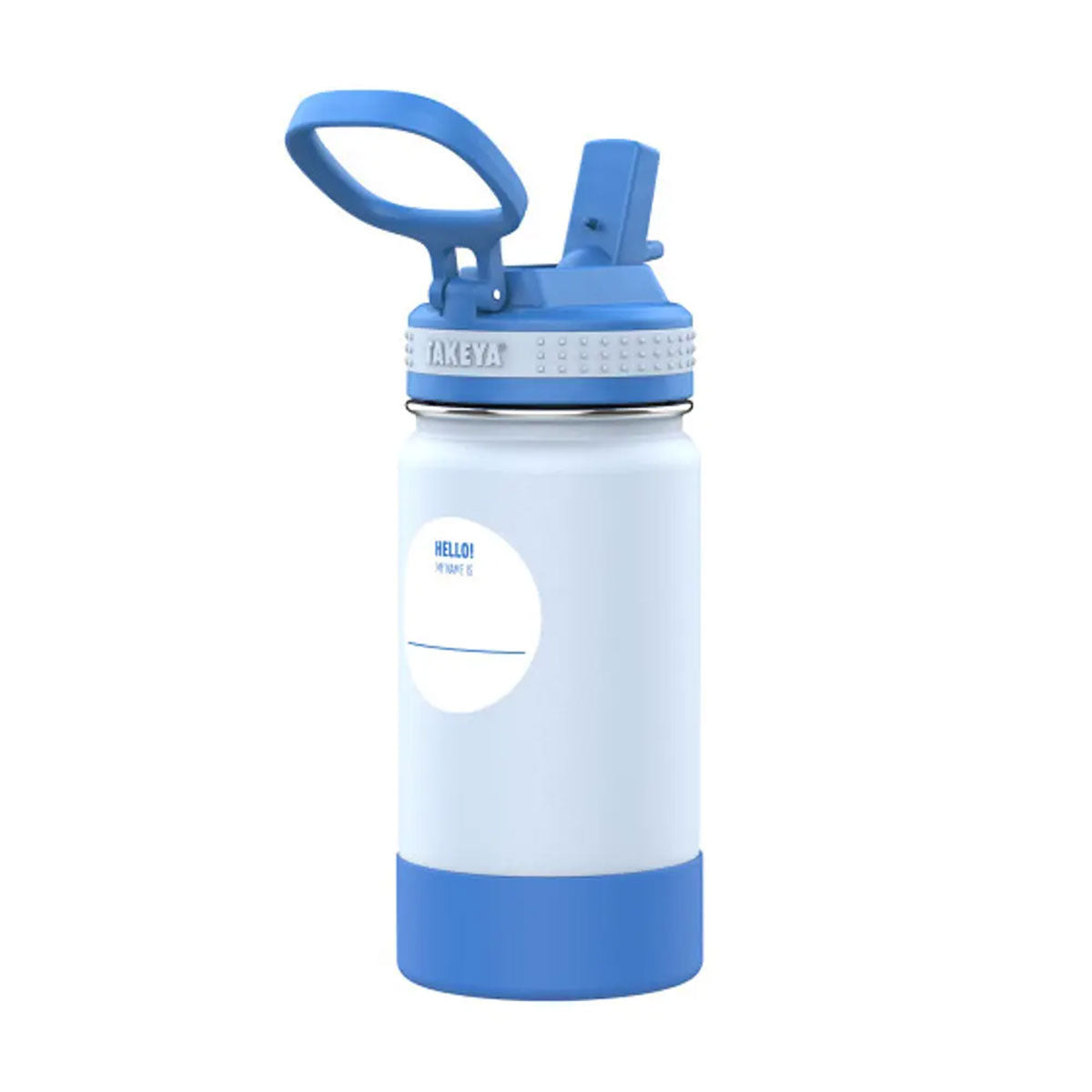 Botella térmica con bombilla Takeya Kids New Day Blue 414 ml - producto de origen 🇯🇵 Japonés