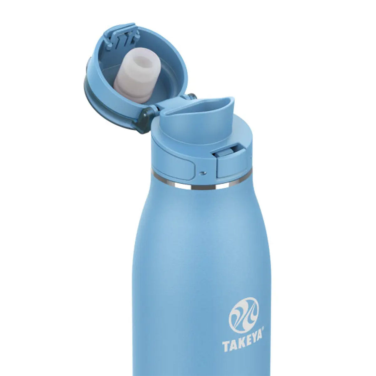 Botella térmica con tapa Antigoteo Flip Lock Takeya Traveller Bluestone 500 ml - producto de origen 🇯🇵 Japonés